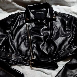A small leather Sheen jacket for those below the boob kind of jackets
